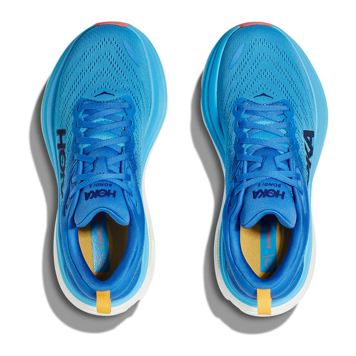 Hoka Bondi 8 Womens Running Shoes | Virtual Blue / Swim Day mesh vents