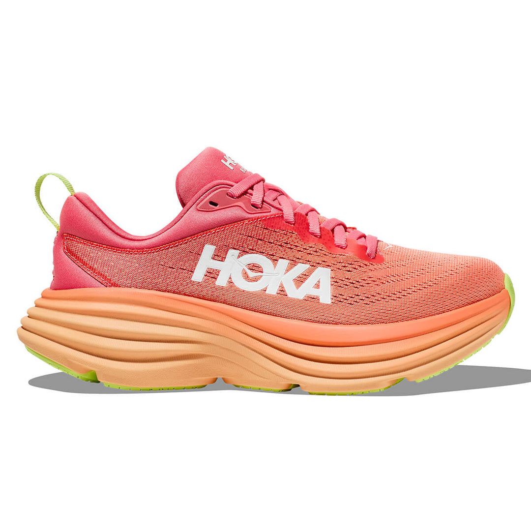 Hoka Bondi 8 Womens Running Shoes | Coral / Papaya