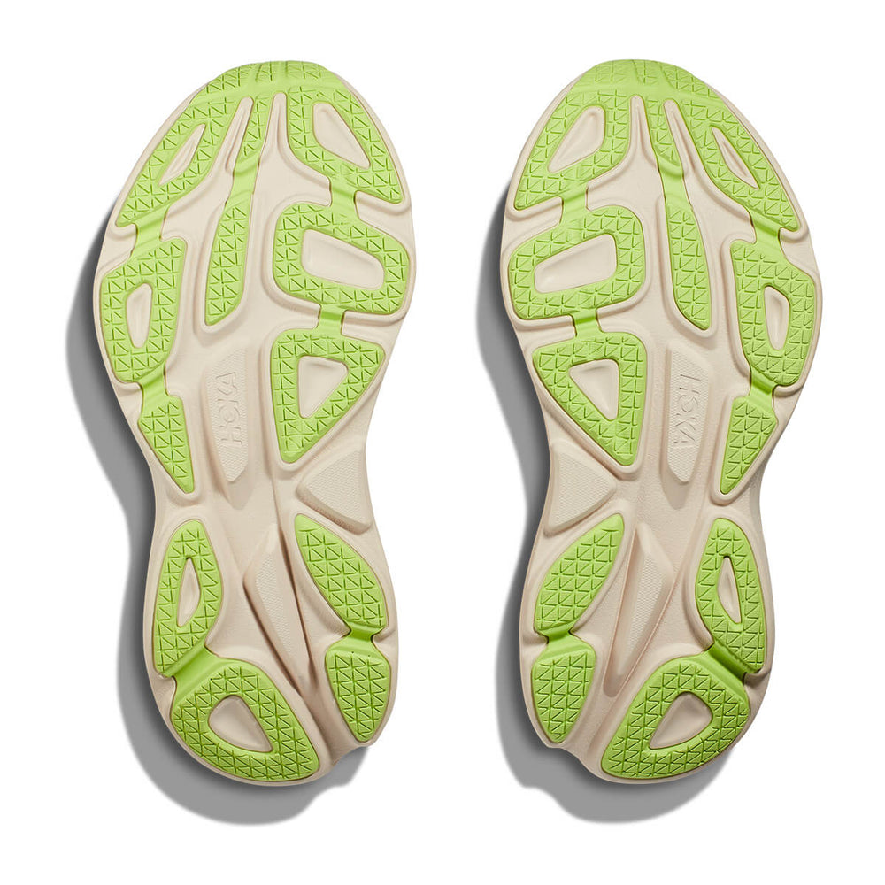 Hoka Bondi 8 Womens Running Shoes | Cream / Vanilla soles