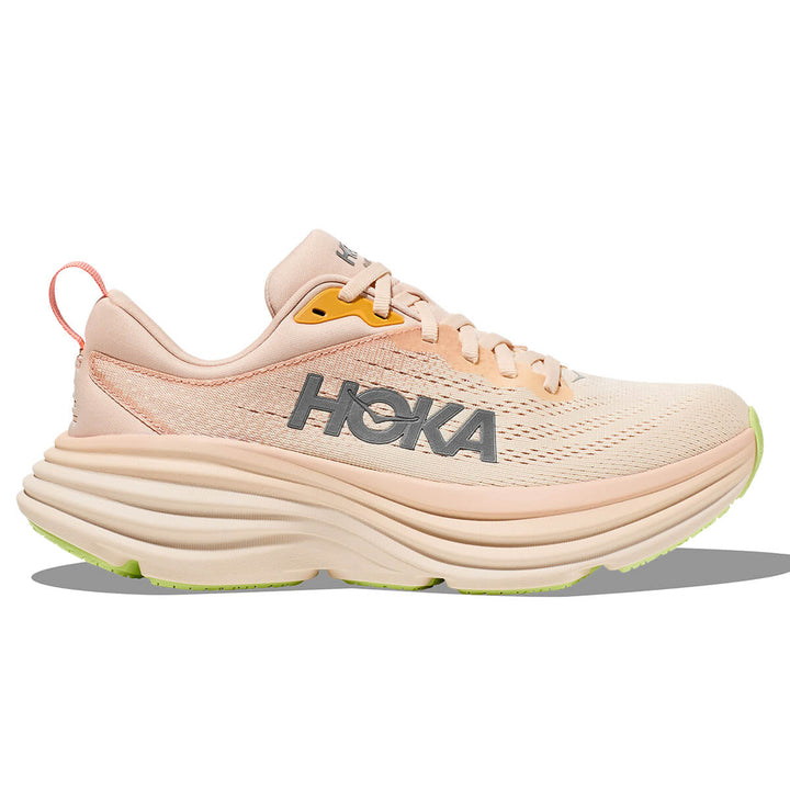 Hoka Bondi 8 Womens Running Shoes | Cream / Vanilla