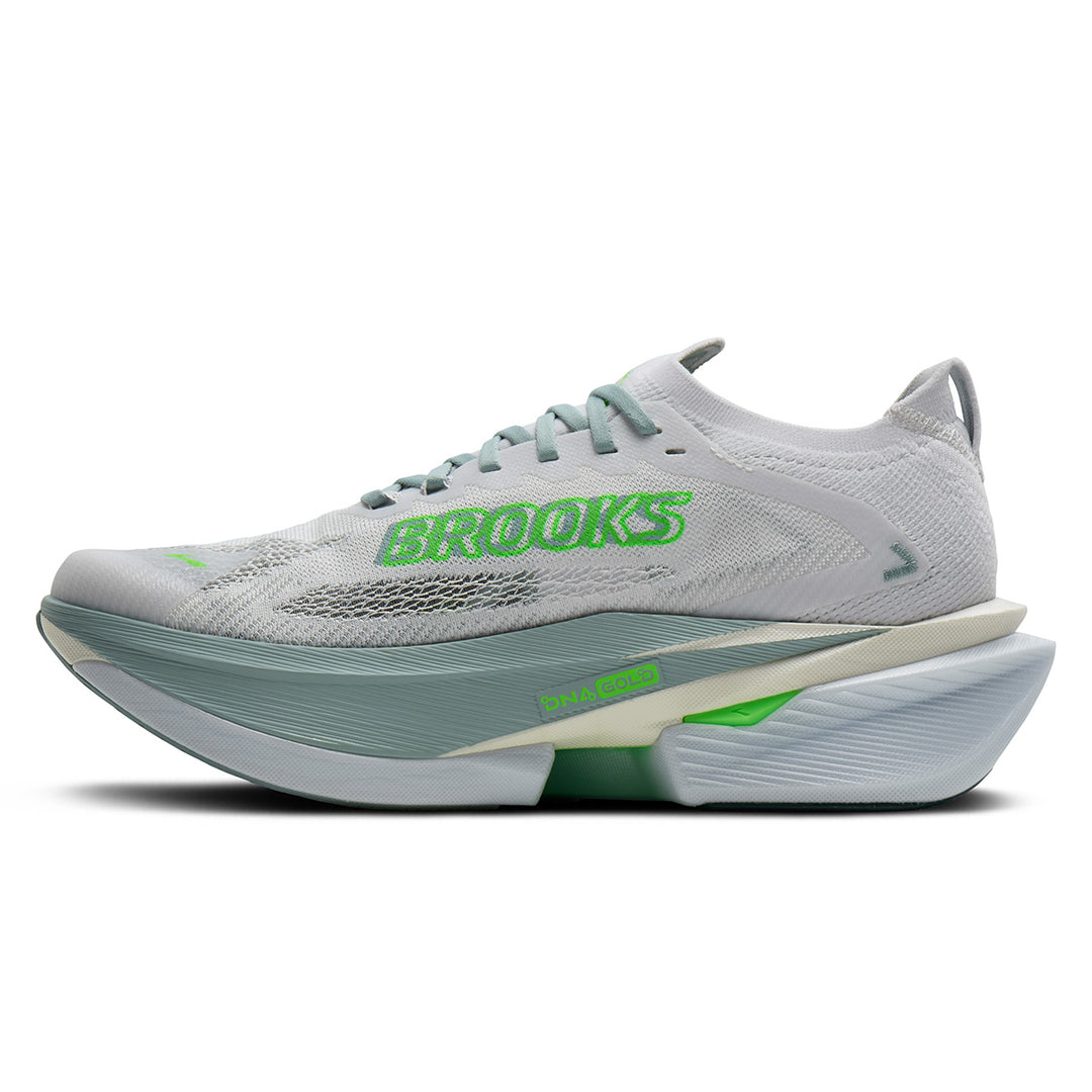 Brooks Hyperion Max 3 Mens | White/gray Mist/green