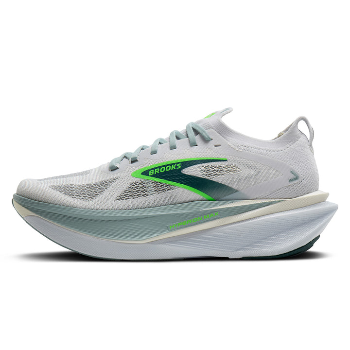 Brooks Hyperion Max 3 Mens | White/gray Mist/green