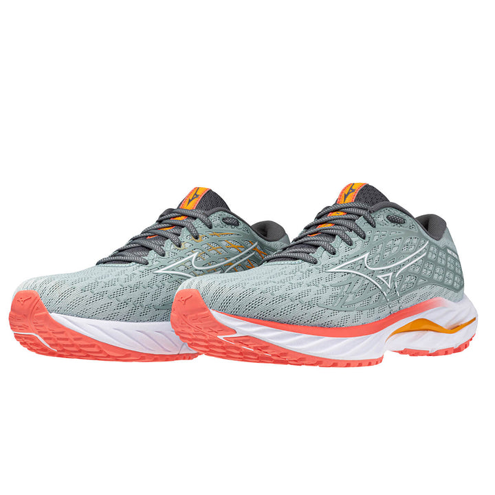 Mizuno Wave Inspire 20 Womens | Gray Mist/white/dubarry