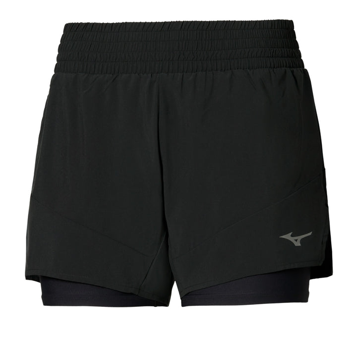 Mizuno Active 2in1 4.5 Inches Short Womens | Black