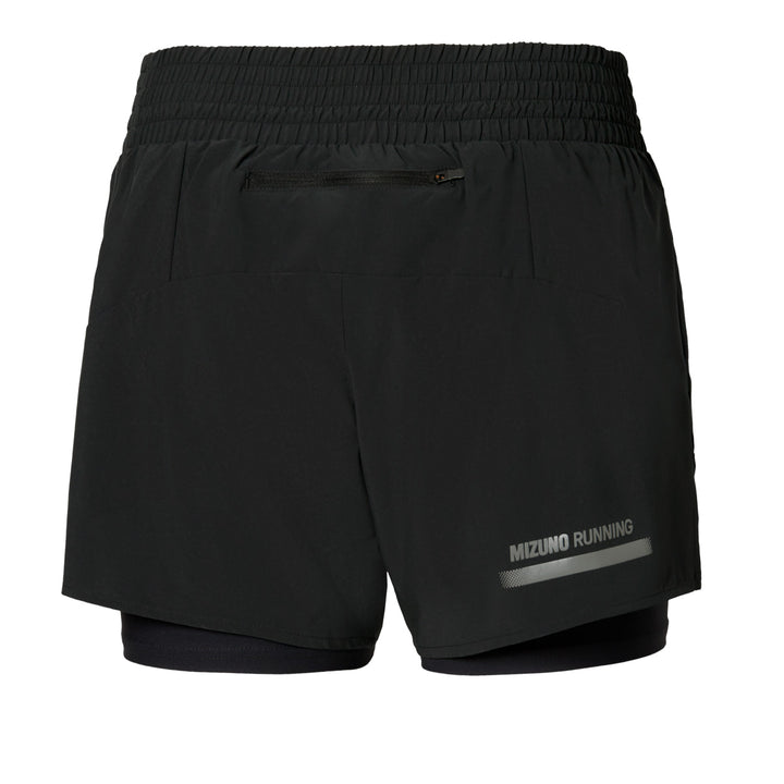 Mizuno Active 2in1 4.5 Inches Short Womens | Black