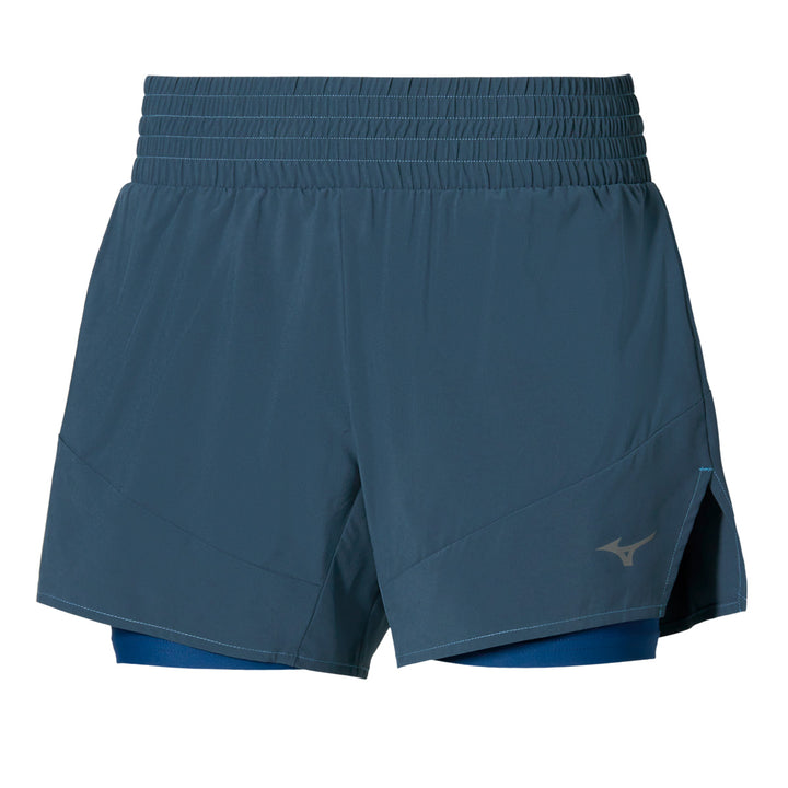 Mizuno Active 2in1 4.5 Inches Short Womens | Larkspur