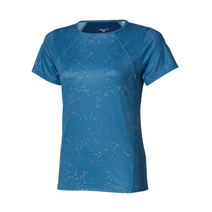 Mizuno Active DryAeroFlow Graphic Short Sleeve Tee Womens | Larkspur