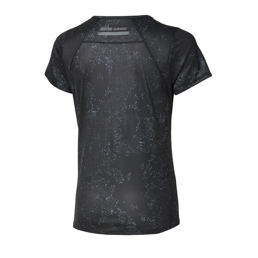 Mizuno Active Dryaeroflow Graphic Short Sleeve Tee Womens | Black