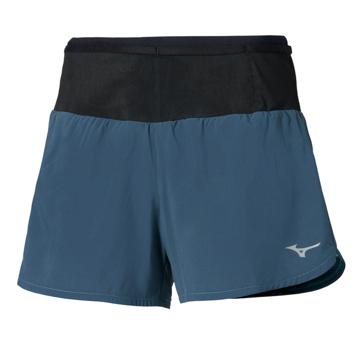 Mizuno Active Multi Pocket 5 Inches Short Womens | Larkspur