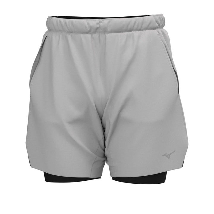 Mizuno Core 7.5 2in1 Short Mens | Vapor Silver