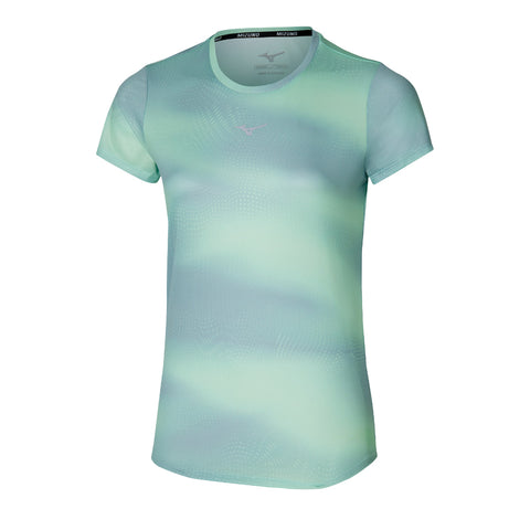 Mizuno Core Graphic Tee Womens | Flash Mint