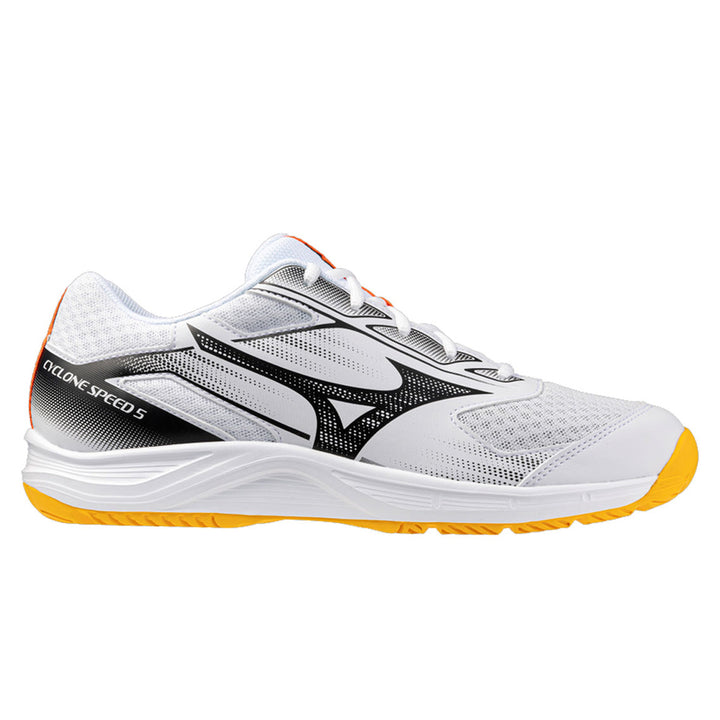 Mizuno Cyclone Speed 5 Unisex | White/Fiery Coral 2/Citrus