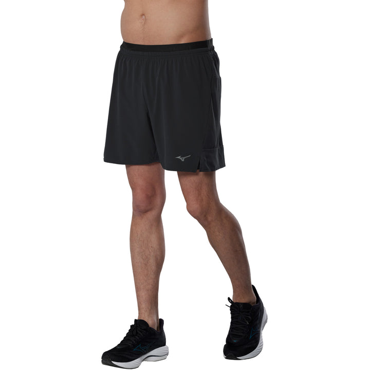 Mizuno Active Alpha 2in1 5.5 Inches Short Mens | Black