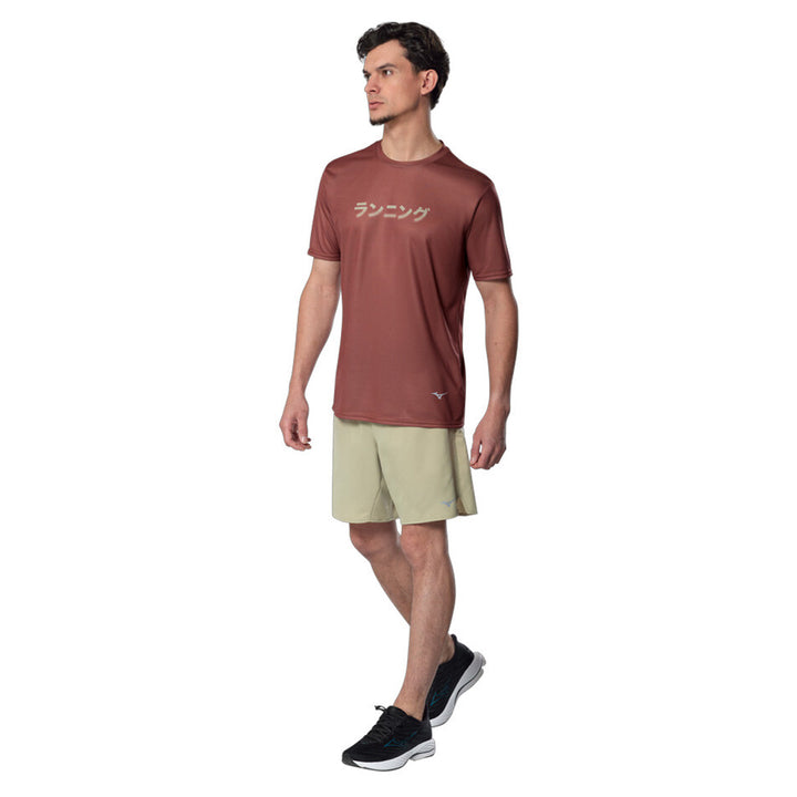 Mizuno Core Graphic Short Sleeve Tee Mens | Copper Brown