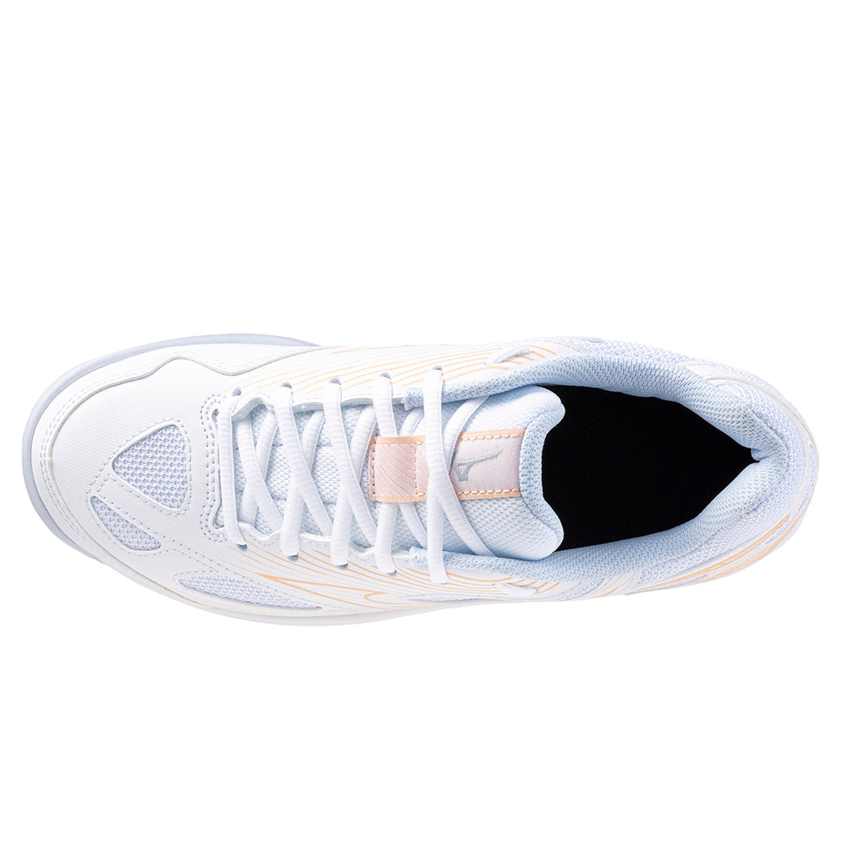 Mizuno Cyclone Speed 4 Womens White peach Parfait halogen Blue Alexandra Sports
