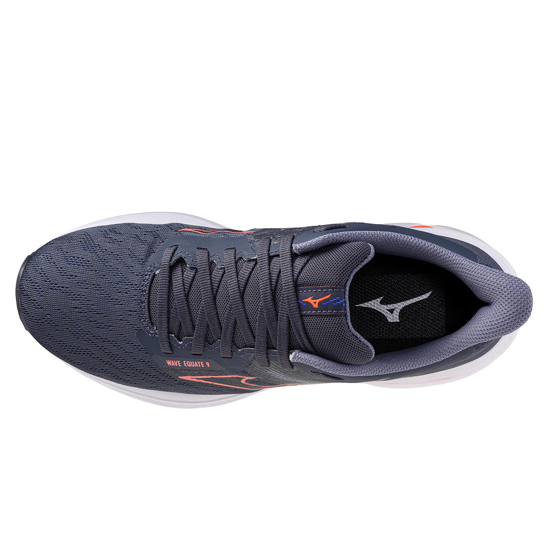 Mizuno Wave Equate 9 Womens | Odyssey Gray/striking Coral/blue Granite