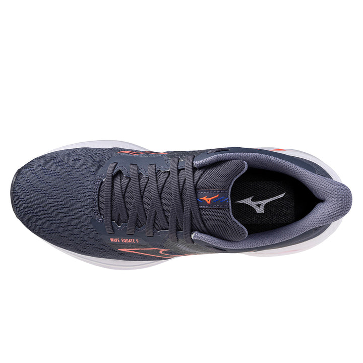 Mizuno Wave Equate 9 Womens | Odyssey Gray/striking Coral/blue Granite