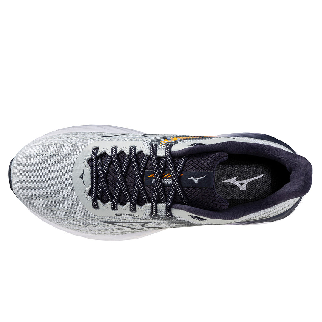 Mizuno Wave Inspire 21 Mens | Pearl Blue/Baritone Blue/Tangelo