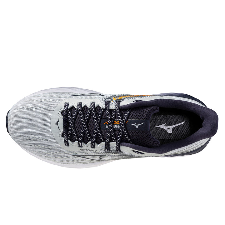 Mizuno Wave Inspire 21 Mens | Pearl Blue/Baritone Blue/Tangelo