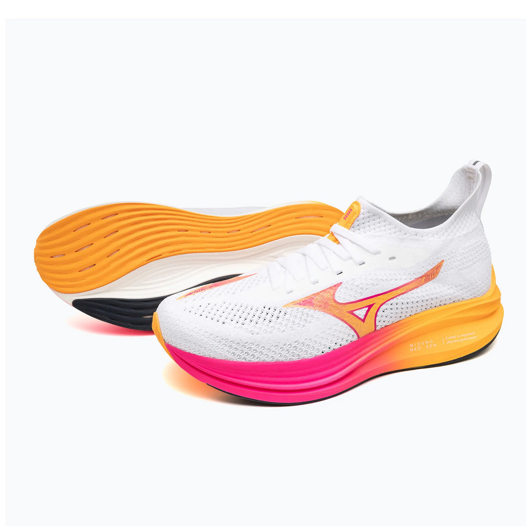 Mizuno Neo Zen Womens | White/Tang Orange/Pink Tetra