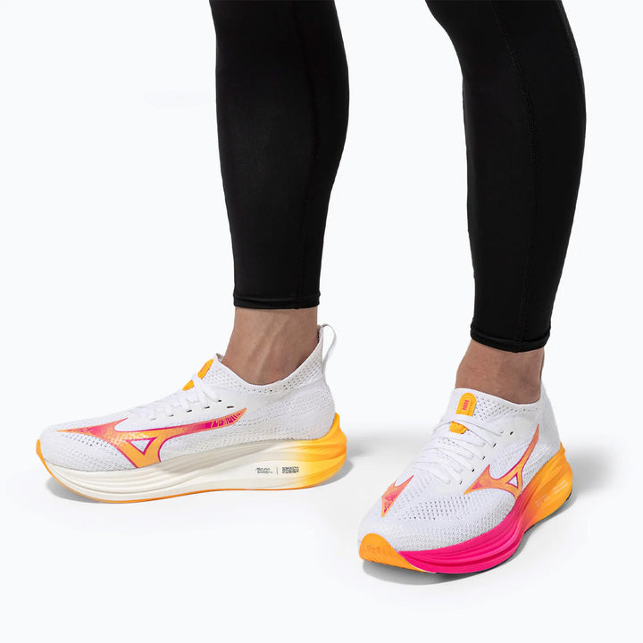 Mizuno Neo Zen Womens | White/Tang Orange/Pink Tetra