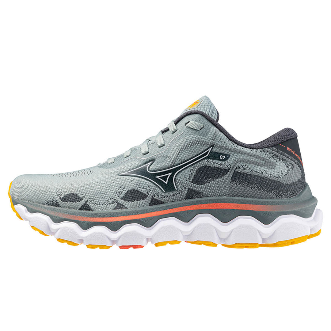 Mizuno Wave Horizon 7 Womens | Gray Mist/white/hot Coral