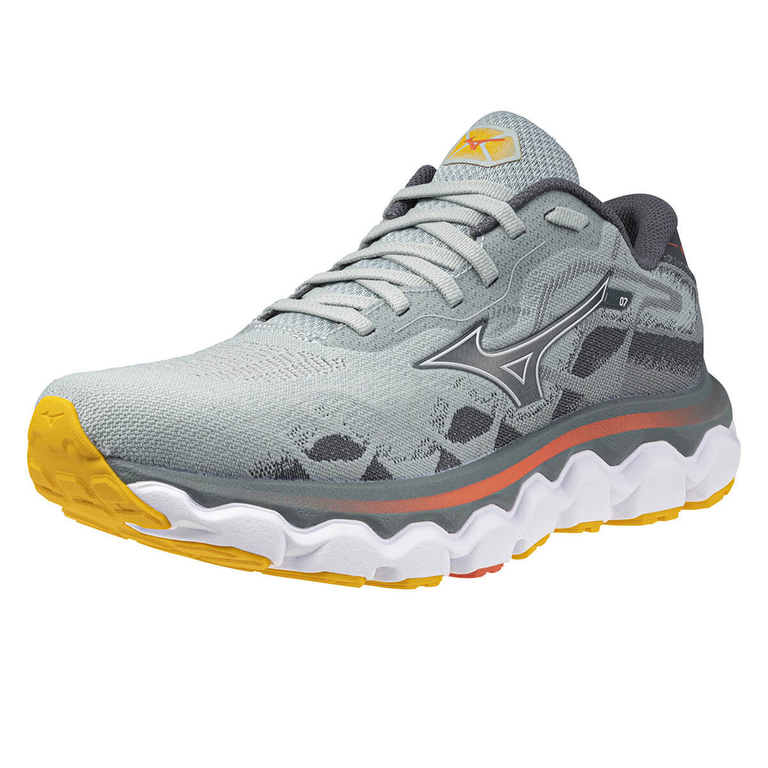 Mizuno Wave Horizon 7 Womens | Gray Mist/white/hot Coral