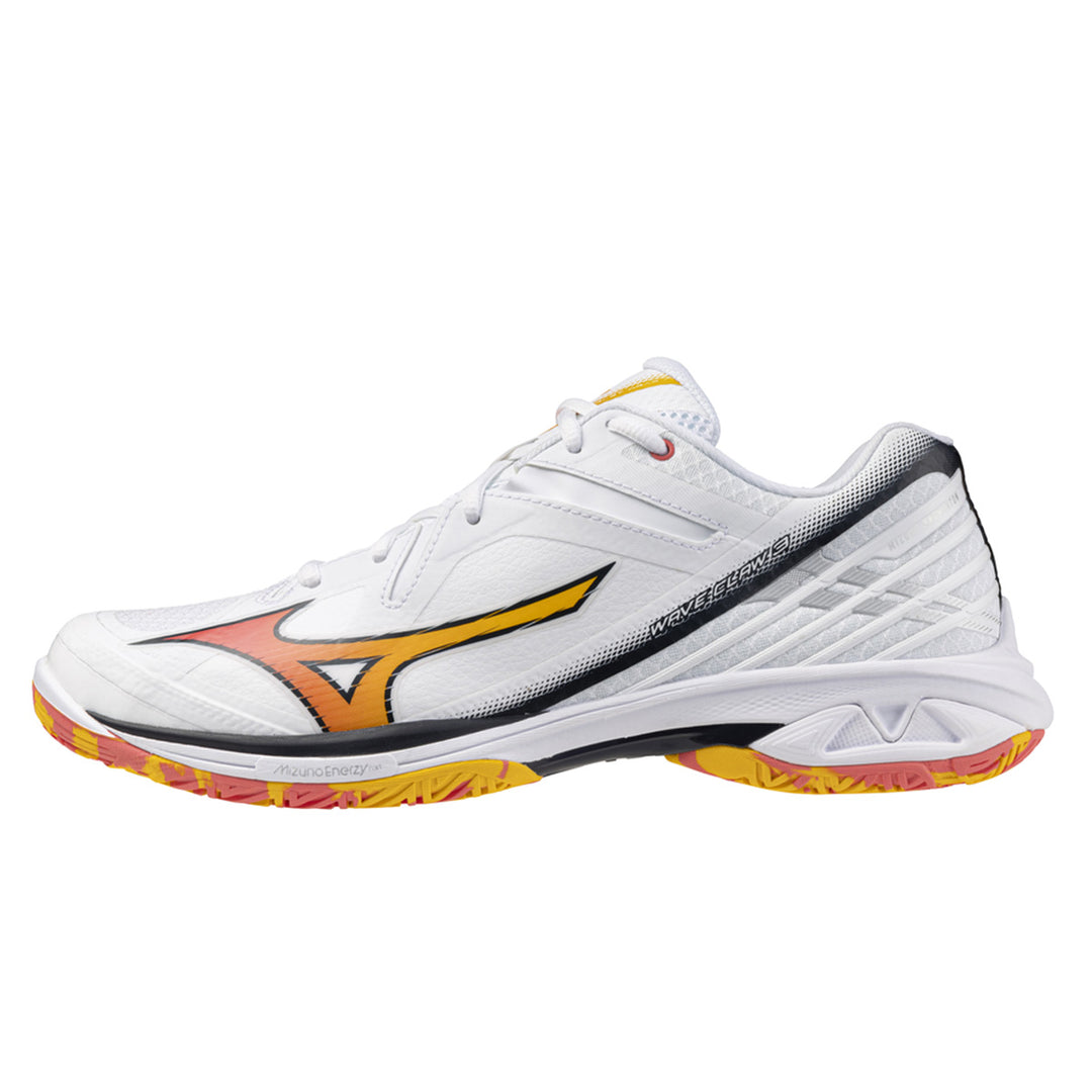 Mizuno Wave Claw 3 Unisex | White/citrus/calypso Coral