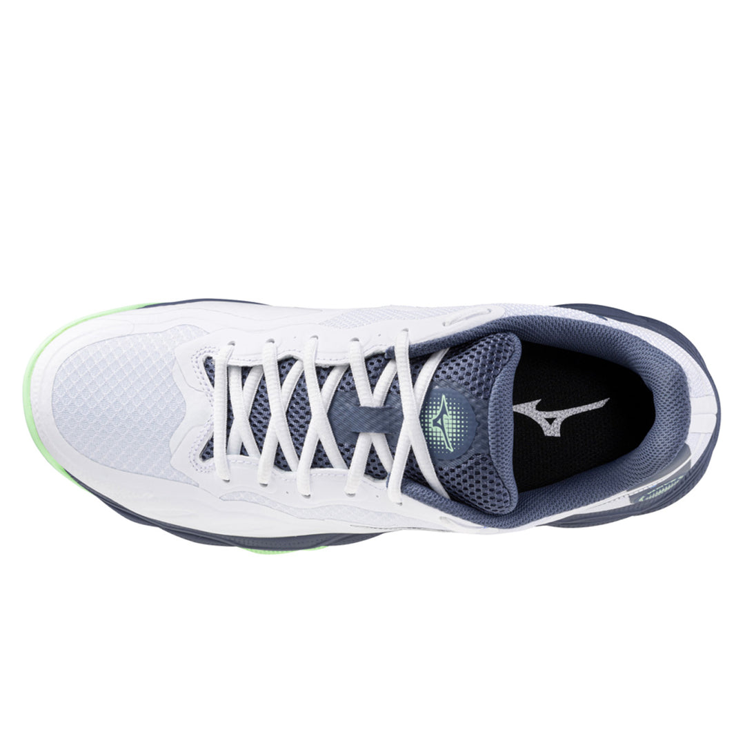 Mizuno Wave Enforce All Court Unisex | White/vintage Indigo/neo Mint