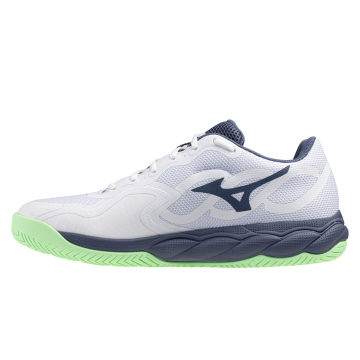 Mizuno Wave Enforce All Court Unisex | White/vintage Indigo/neo Mint