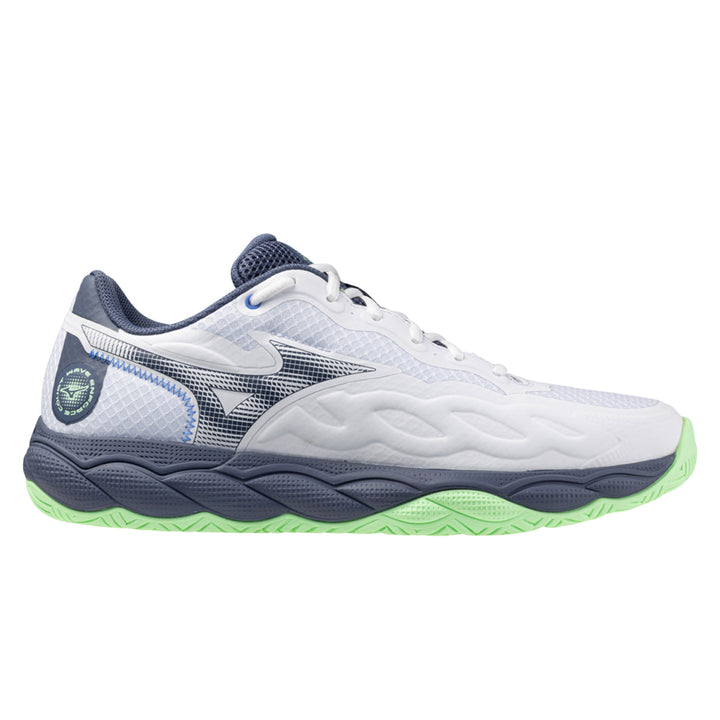 Mizuno Wave Enforce All Court Unisex | White/vintage Indigo/neo Mint
