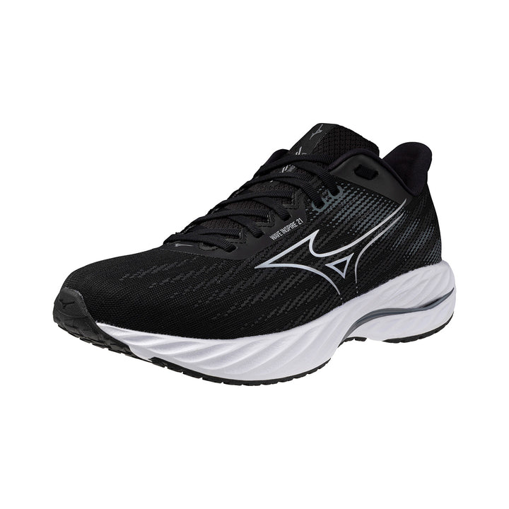 Mizuno Wave Inspire 21 Mens | Black/silver/metallic Gray