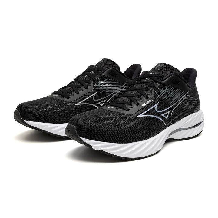 Mizuno Wave Inspire 21 Mens | Black/silver/metallic Gray