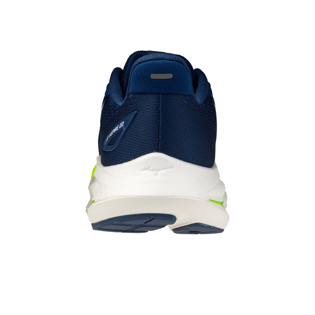 Mizuno Wave Inspire 22 Mens | Estate Blue/lightning Yellow