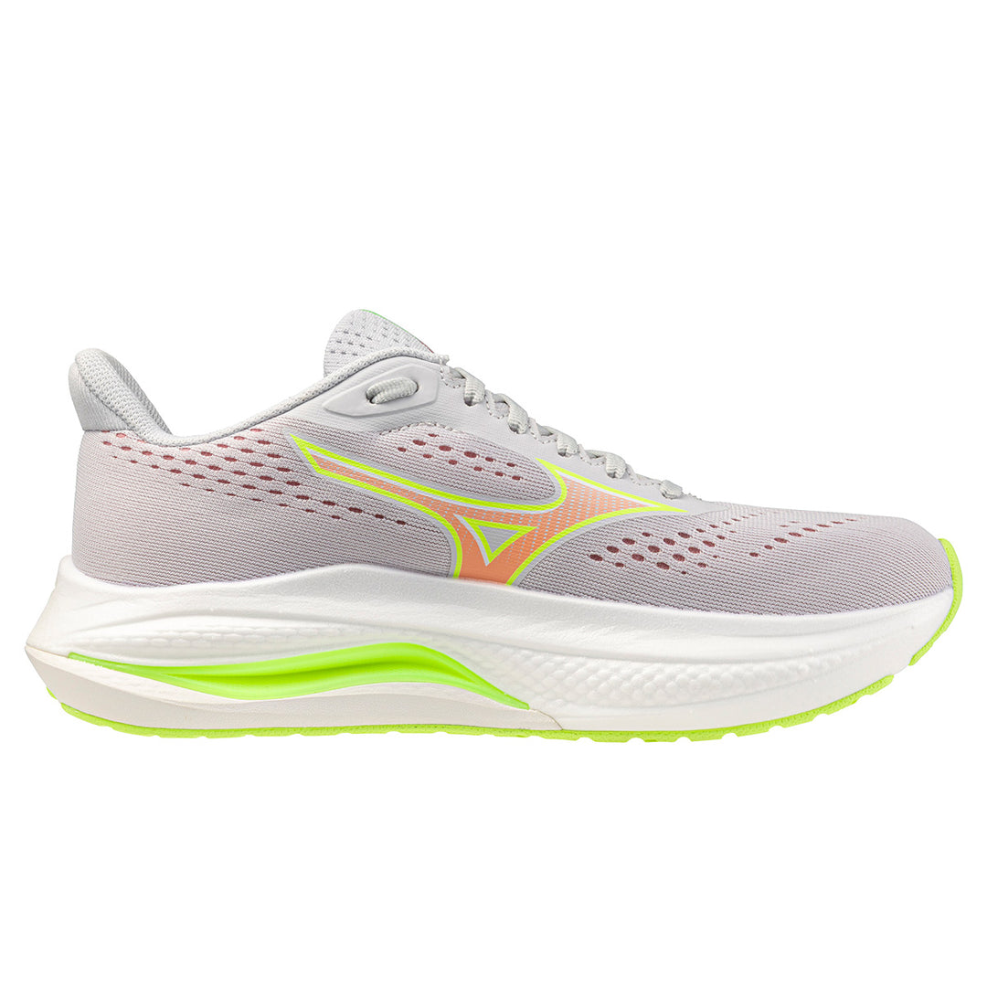 Mizuno Wave Inspire 22 Womens | Cloudscape/desert Flower/lime