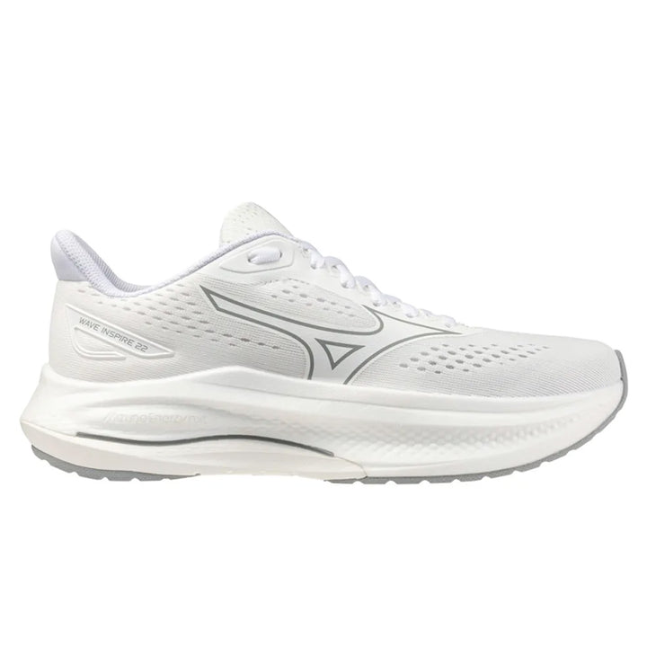 Mizuno Wave Inspire 22 Womens | White/white/harbor Mist