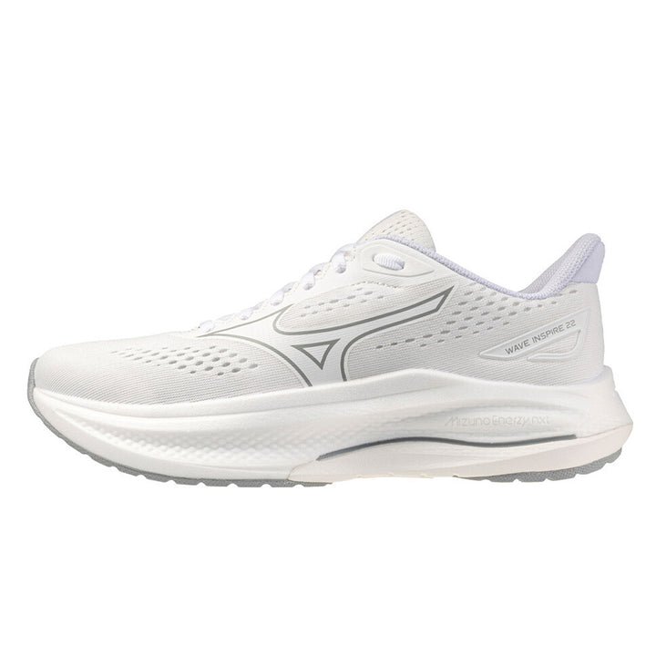 Mizuno Wave Inspire 22 Womens | White/white/harbor Mist