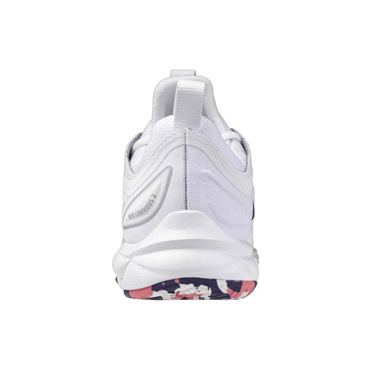 Mizuno Wave Luminous 3 Womens | White/violet Indigo/camellia Rose