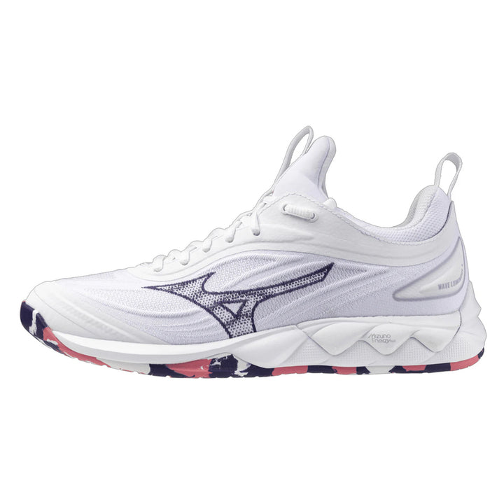 Mizuno Wave Luminous 3 Womens | White/violet Indigo/camellia Rose