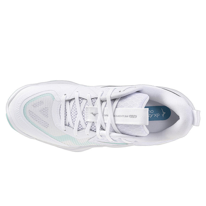 Mizuno Wave Momentum Elite Womens | White/blue Tint