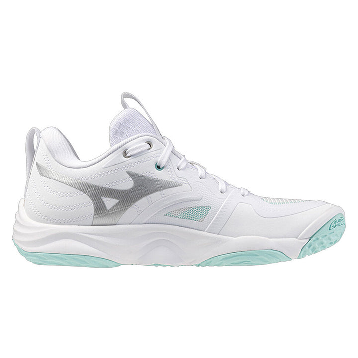 Mizuno Wave Momentum Elite Womens | White/blue Tint
