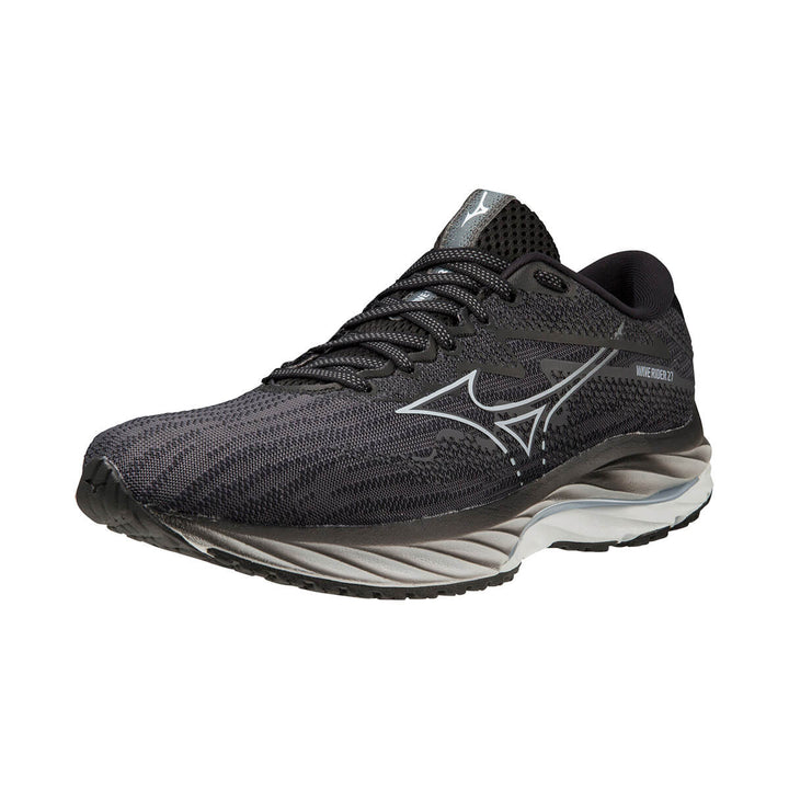 Mizuno Wave Rider 27 Womens Running Shoes | Ebony | front view