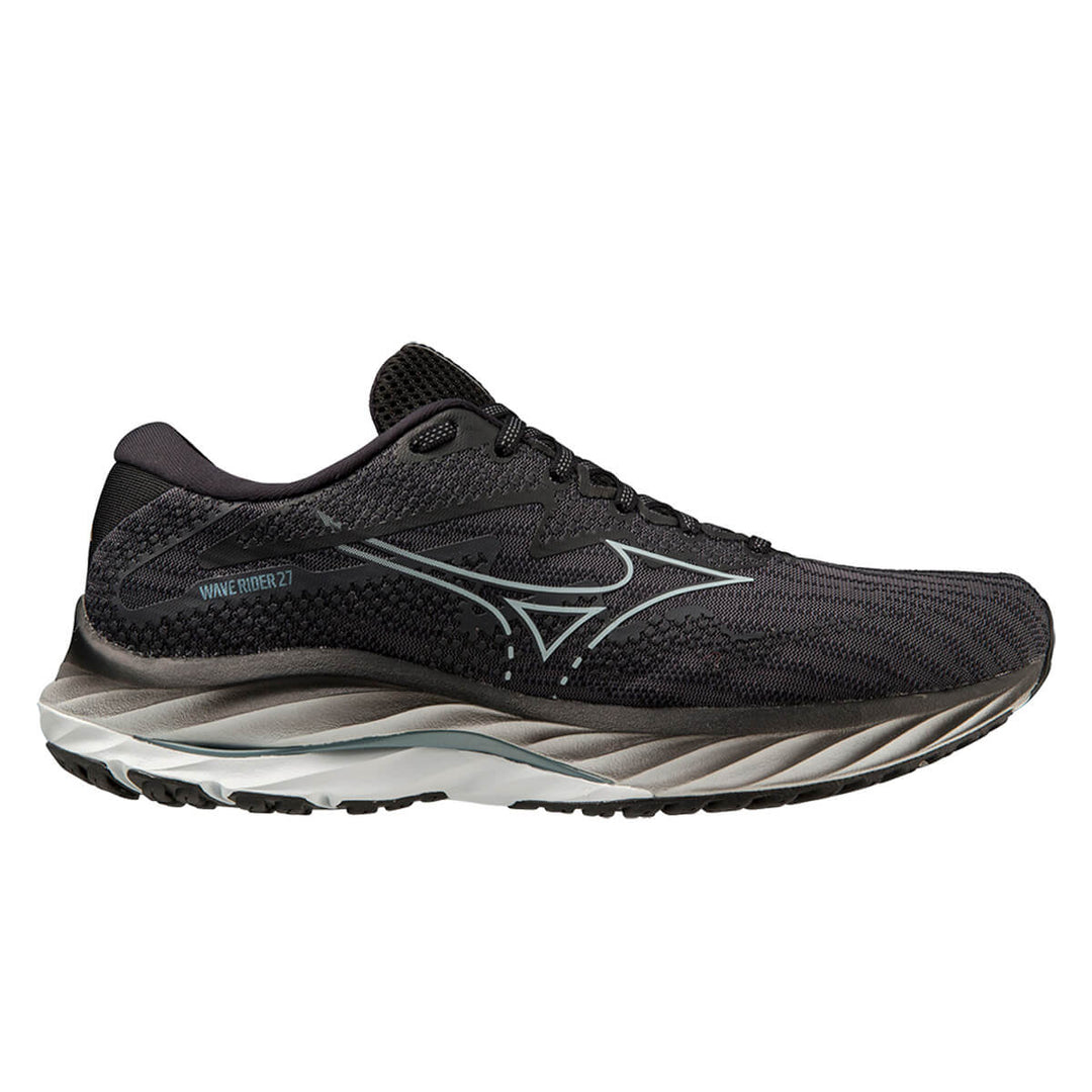 Mizuno Wave Rider 27 Mens Running Shoes | Ebony 