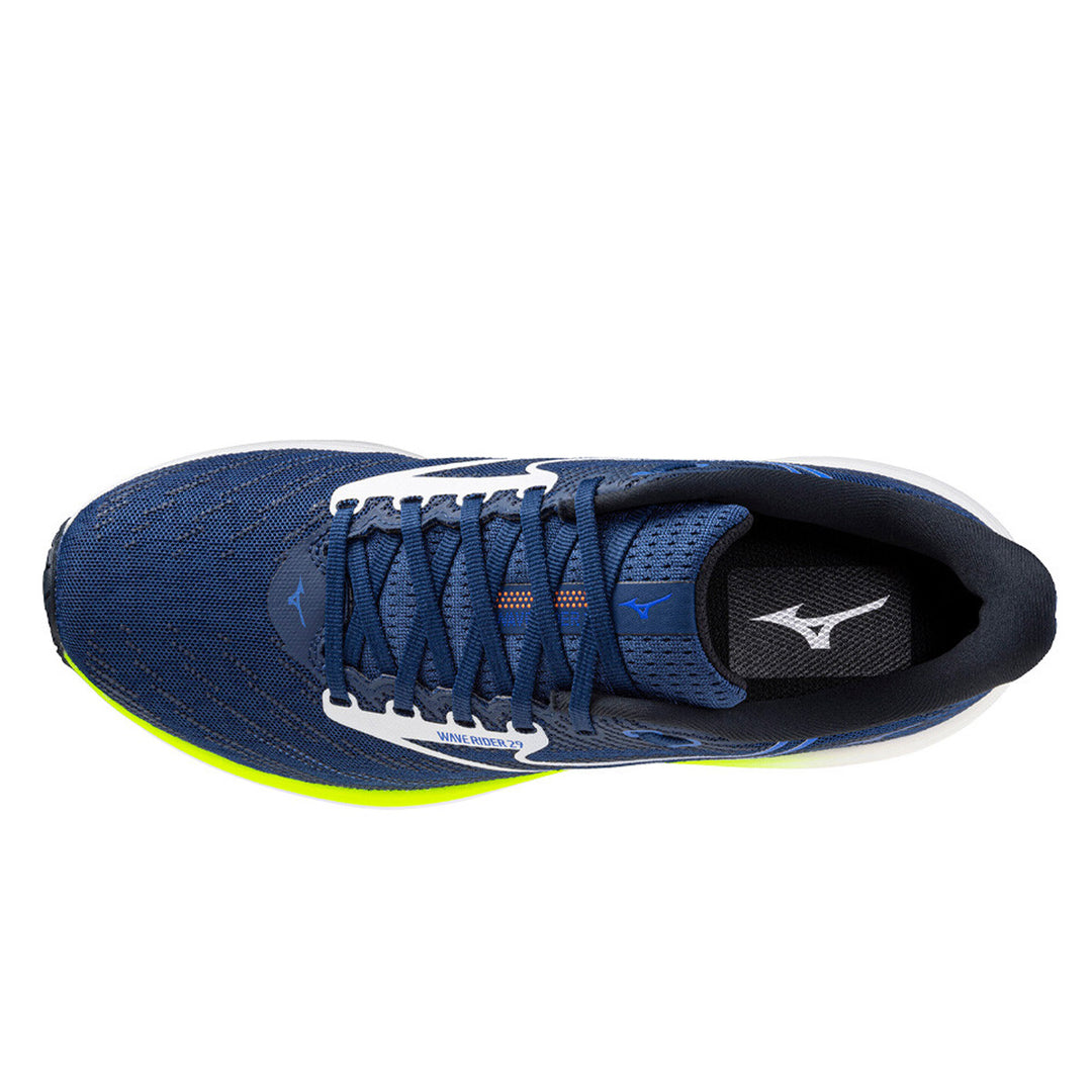 Mizuno Wave Rider 29 Mens | Estate Blue/white/lightening