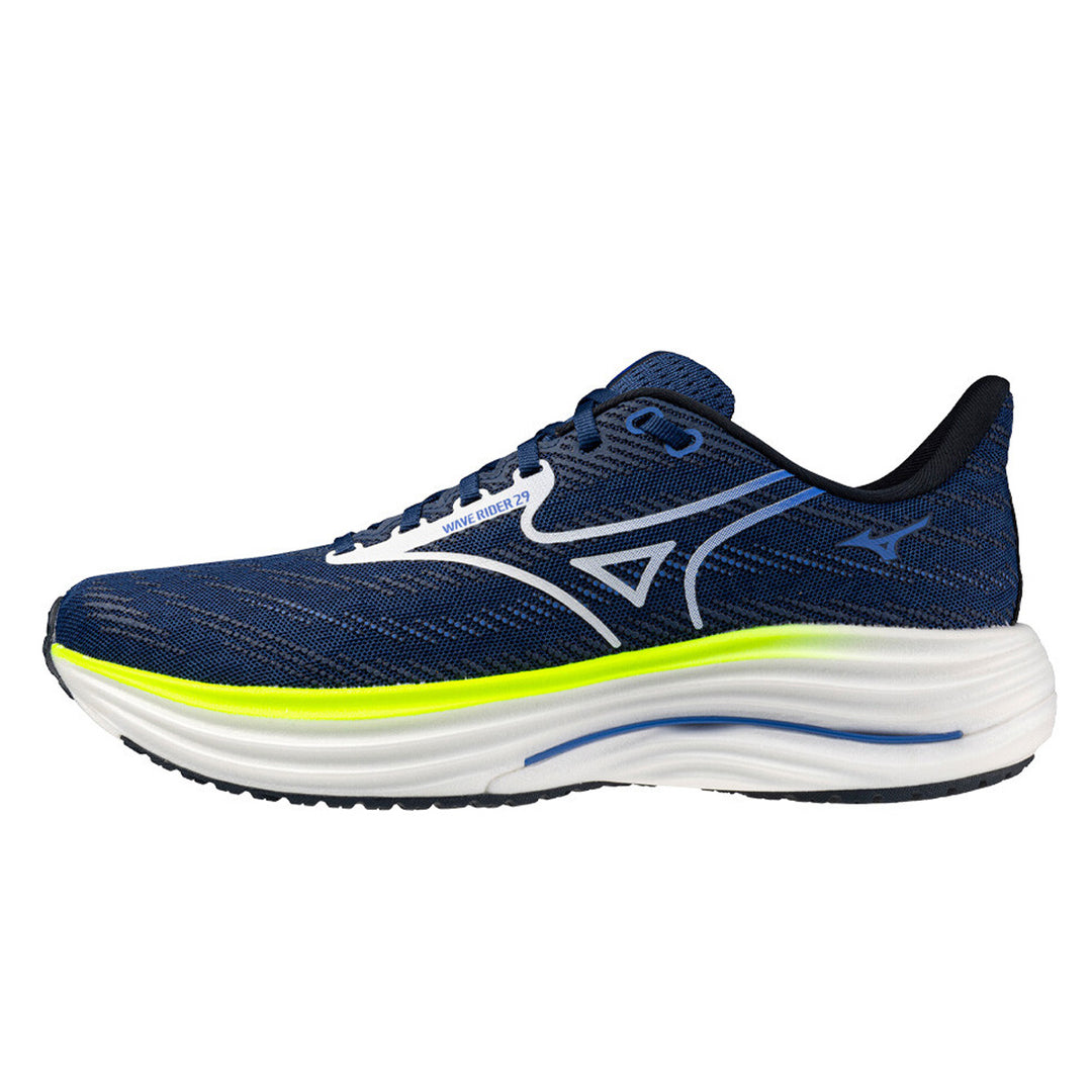 Mizuno Wave Rider 29 Mens | Estate Blue/white/lightening