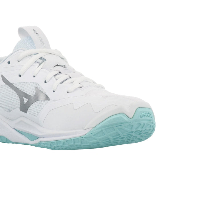 Mizuno Wave Stealth Neo 2 Womens | White/blue Tint