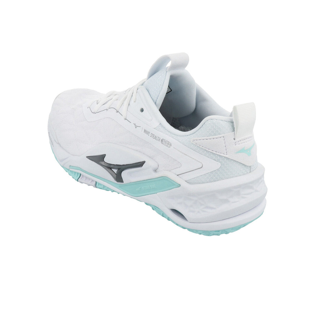 Mizuno Wave Stealth Neo 2 Womens | White/blue Tint