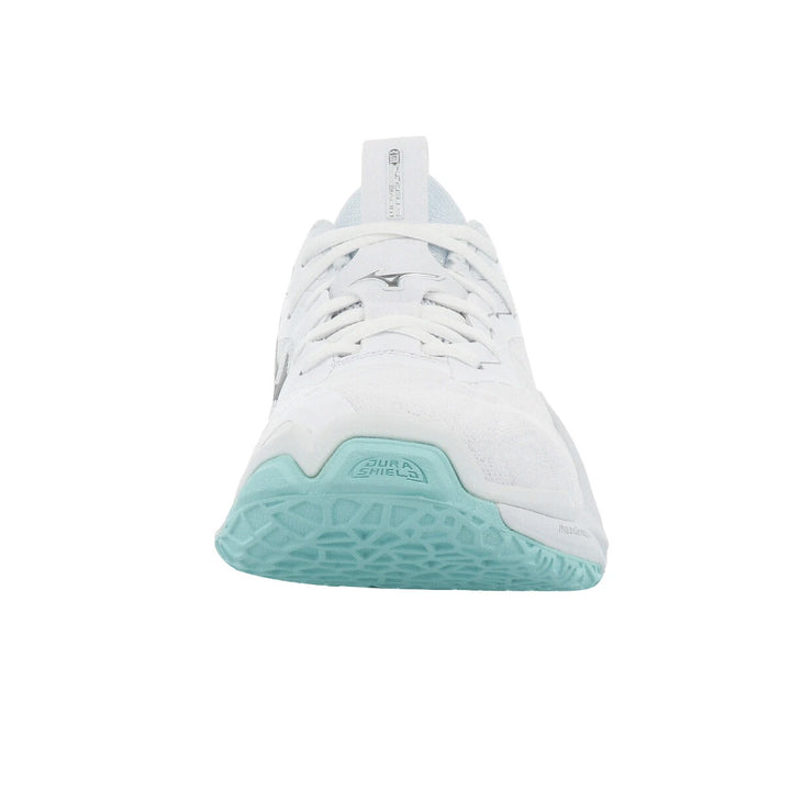 Mizuno Wave Stealth Neo 2 Womens | White/blue Tint