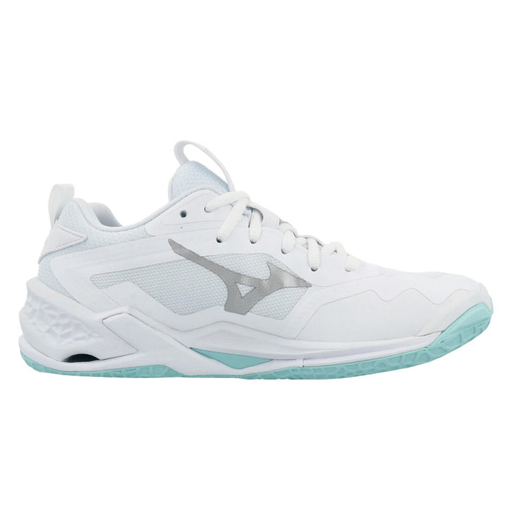 Mizuno Wave Stealth Neo 2 Womens | White/blue Tint