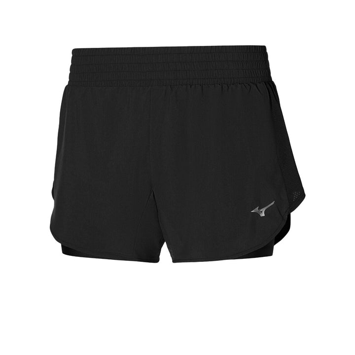 Mizuno 2 in 1 4.5" Running Short Womens | Black